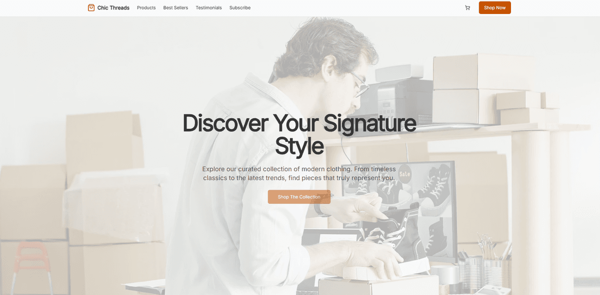 E-commerce Store for Fashion Brand