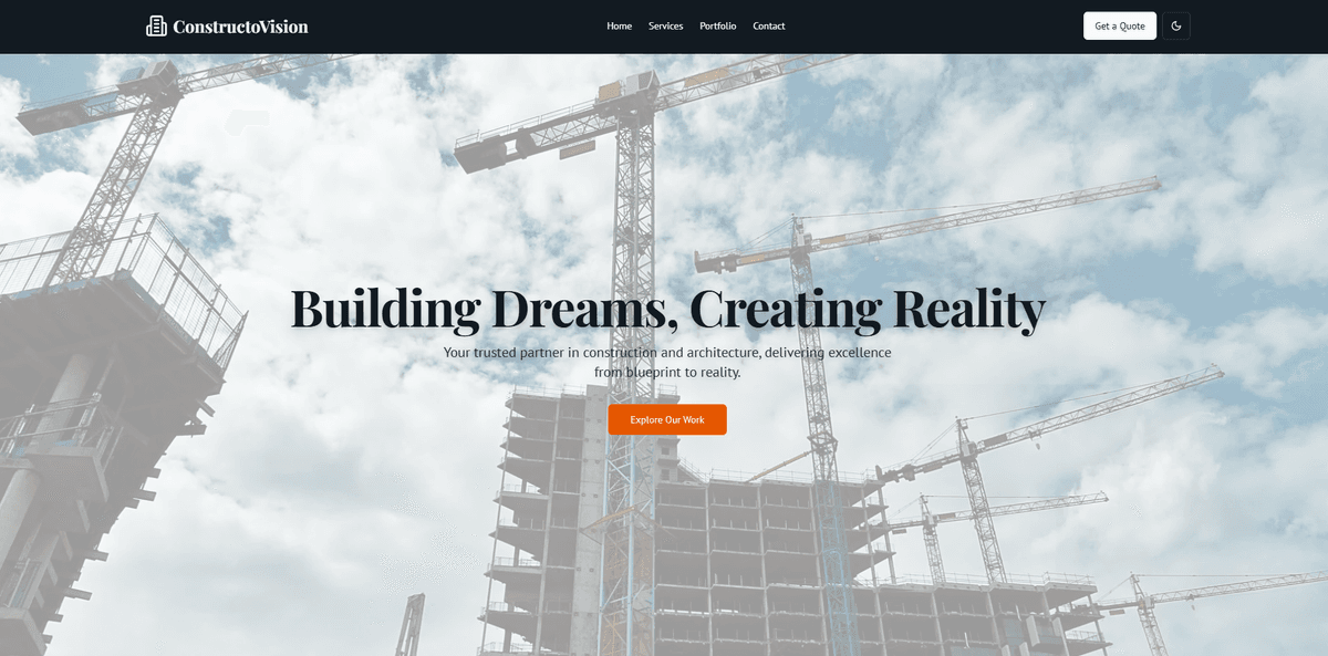 Construction Project Management Portal